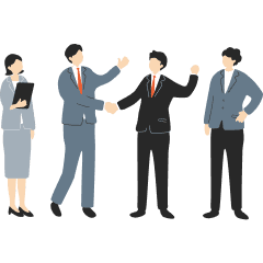 人間が話しているイラスト