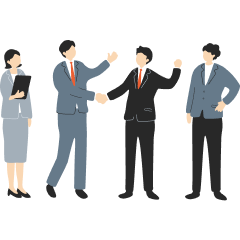 人間が話しているイラスト