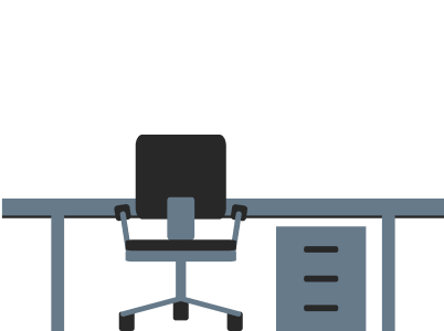 デスクのイラスト